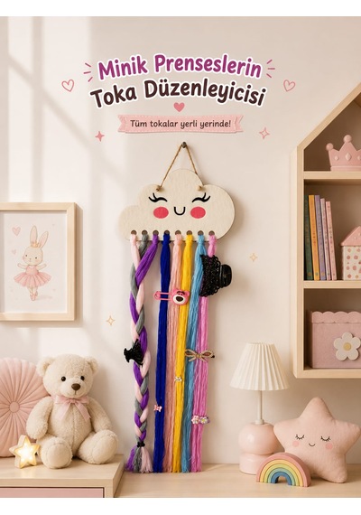 Minik Prensesler İçin Toka Düzenleyici , Organizer Çok Renkli