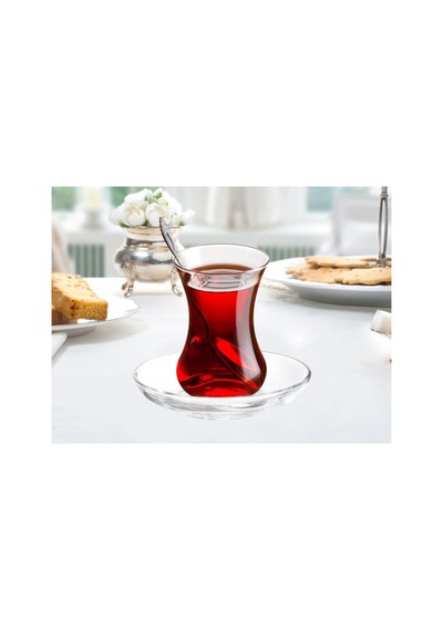 Adenya Sepeti Trace 6'lı Çay Tabağı Seti Çok Renkli