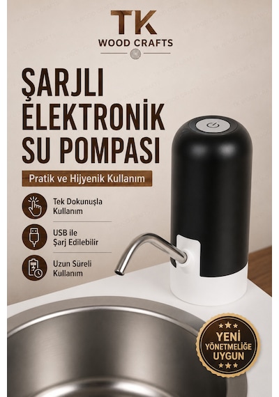 Premium Mobil Seyyar Lavabo Yeni Yönetmeliğe Uygun Tekerlekli Şarjlı Musluklu Beyaz