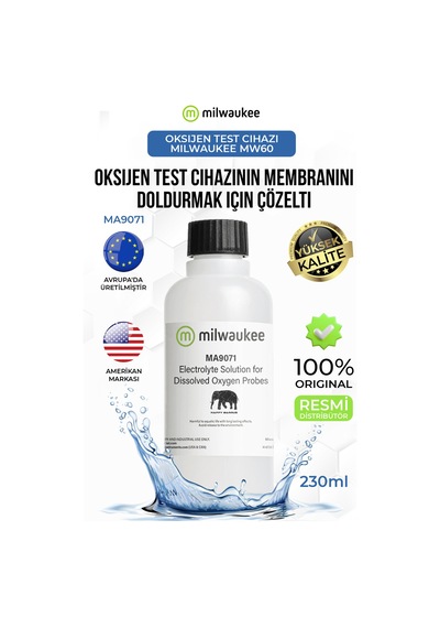 Milwaukee Ma9071 Oksijen Elektrolit Solüsyonu Do Prob Dolum Sıvısı