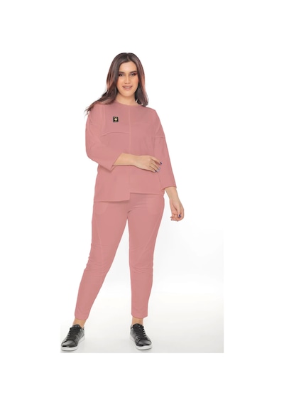 Lady Majestic Cotton 1. Kalite Büyük Beden Özel Tasarım Eşofman Takımı A.mercan Mercan