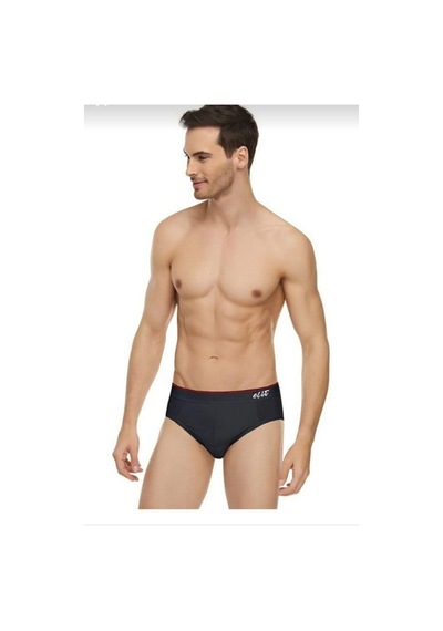 Tutku Elit 1351 Erkek Elestan İnce Bel Kemerli Slip Tekli Siyah