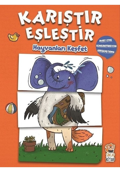 Hayvanları Keşfet-Karıştır Eşleştir - M. Sacide Kafalı - Sincap Kitap