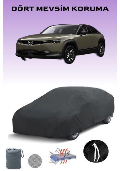Siyah, Mazda Mx-30, Araba Brandası, Oto Örtüsü, Araba Çadırı Siyah