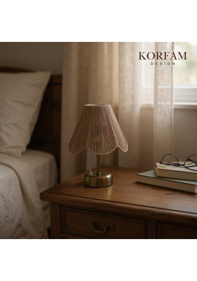 Rosalinda Modeli - Kahverengi Çiçek Şeklinde Kablosuz Pilli Masa & Gece Lambası Çok Renkli