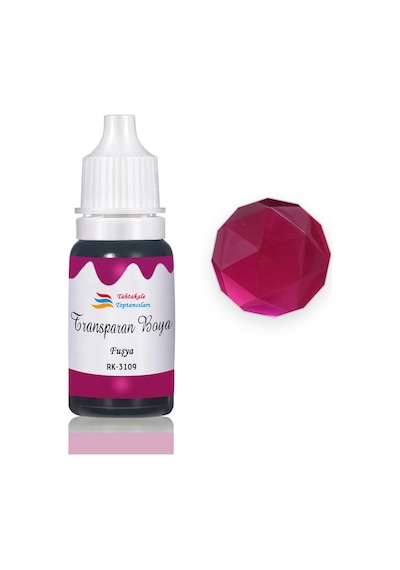Epoksi Reçine Transparan Boya Pigment Şeffaf Epoksi Boyası 20 Ml Fuşya - 3109