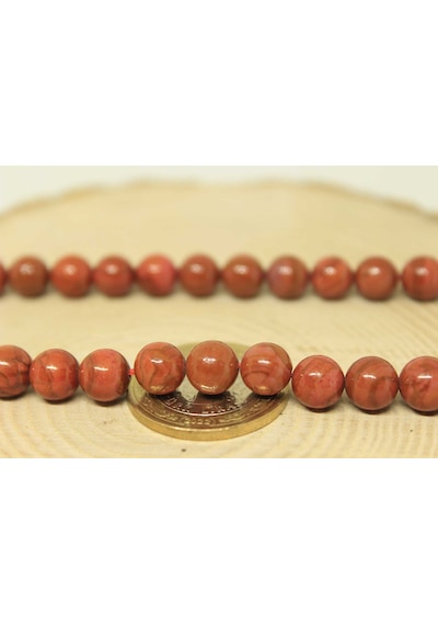 Jasper Taşı Kırmızı Dizi 8Mm (22455)