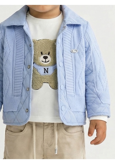 Xo Kids Erkek Çocuk 3lü Alt Üst Takım 1-3 Yaş 11201 Mavi