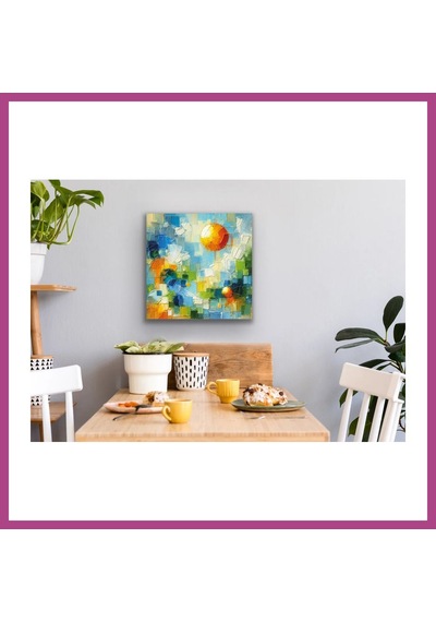 Gees Global Yaz Mevsimi Kanvas Tablo 60x60cm Gbzs Çok Renkli