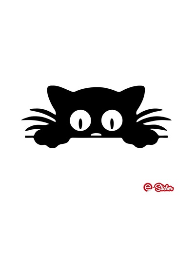 Bagajdan Bakan Kedi Oto Sticker Araba Cam Sticker (519313673)