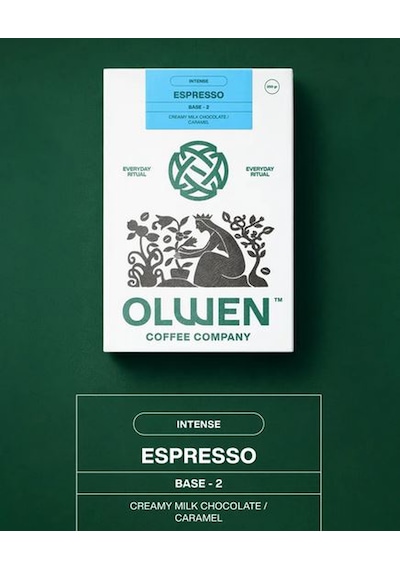 Olwen Espresso Çekirdek Kahve Kahve Base 2 - 1 Kg Kremalı Sütlü Çikolata, Karamel ,yoğun