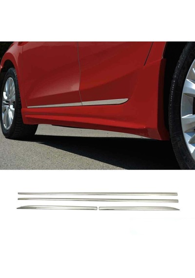 Fiat Egea Hb Krom Yan Kapı Çıtası 4Prç 2015 ve Üzeri P.Çelik