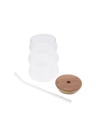 500ml Bambu Kapaklı Cam Bardak, Cam Pipetli Silikon Kapak Contalı İnce Çizgi Desenli Sıcak Soğuk İçecekler İçin Kahve Meyve Suları Ve Çayları İçin Ergonomik Şık Tasarım Beyaz - Çok Renkli 500ml Bambu Kapaklı Cam Bardak, Cam Pipetli Silikon Kapak Contalı İnce Çizgi Desenli Sıcak Soğuk İçecekler İçin Kahve Meyve Suları Ve Çayları İçin Ergonomik Şık Tasarım Beyaz - Çok Renkli