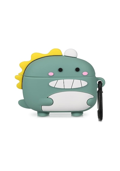 Microsonic Samsung Galaxy Uyumlu Buds 3 Pro Kılıf Cartoon Figürlü Silikon Crtn-fgr-ct-dnzr-ysl Açık Yeşil