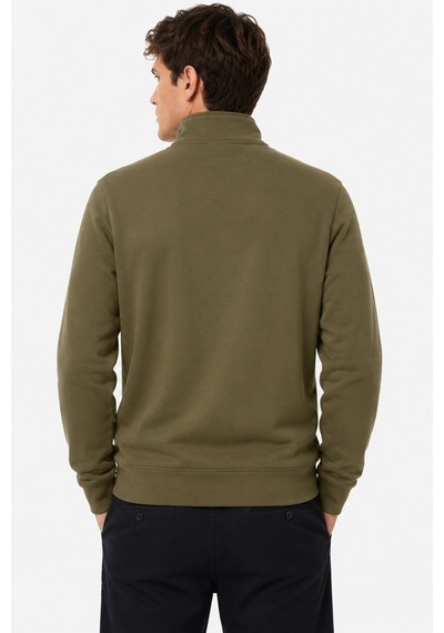 Lacoste High Neck Zip-up Print Unisex Sweatshirt Fermuarlı Yüksek Yaka Pamuklu Sweatshirt Yeşil Lacoste High Neck Zip-up Print Unisex Sweatshirt Fermuarlı Yüksek Yaka Pamuklu Sweatshirt Yeşil
