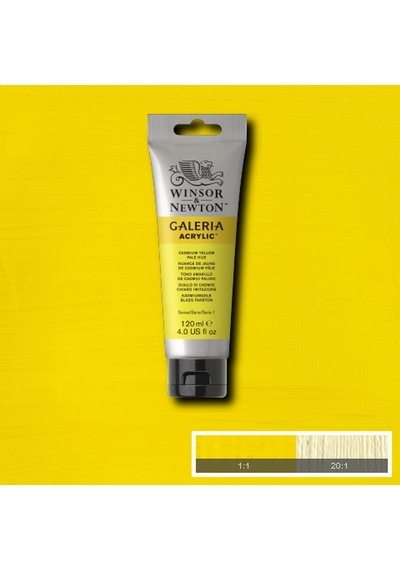 Winsor & Newton Galeria Akrilik Boya, 120ml, Cadmium Yellow Pale Hue 114 0