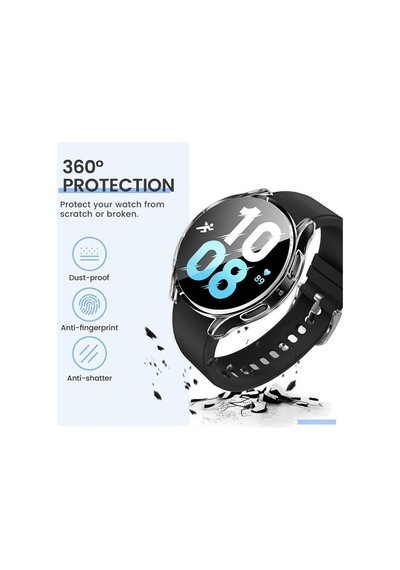 Sm Galaxy Uyumlu Watch 7 44mm İçin Full Kaplama Bumper Darbe Emici Silikon Kılıf