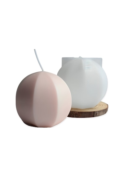 Modern Küre Silikon Kalıbı - Dekoratif Mum & Sabun Yapımı İçin