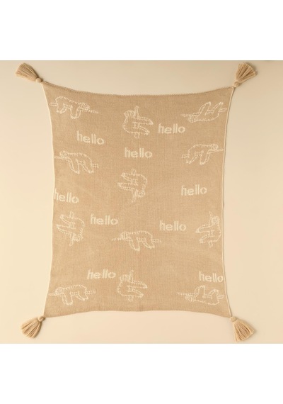 Bella Maıson Sloth Hayvan Baskılı%100 Battaniye, Bej, 100x120 Cm Sku: Smg8690010039408 Diğer