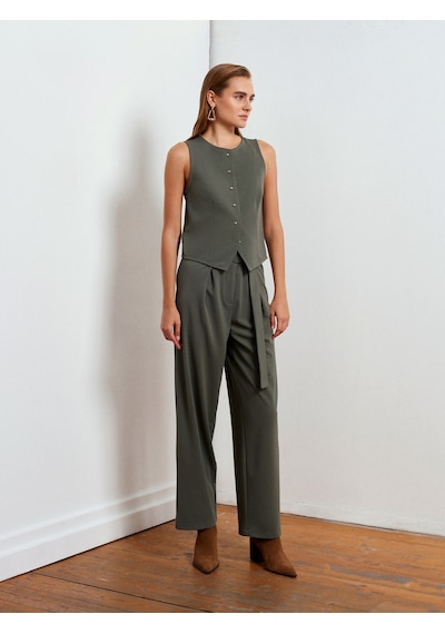 Dilvin 72189 Kemerli Pantolon-çağla Çağla