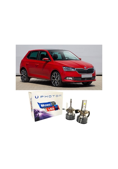 Skoda Fabia Uzun Far Ampulü H7 Mono Yeni Seri Beyaz 2014-2021