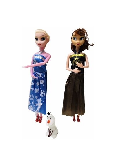 Frozen Elsa Anna 2 Li Eklemli Oyuncak  Bebek