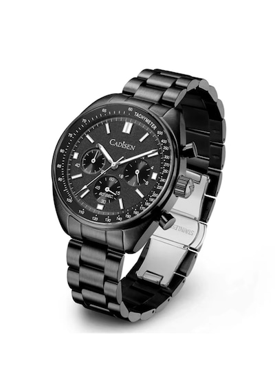 Cadisen C7063 40mm Safir Erkek Kol Saati Siyah