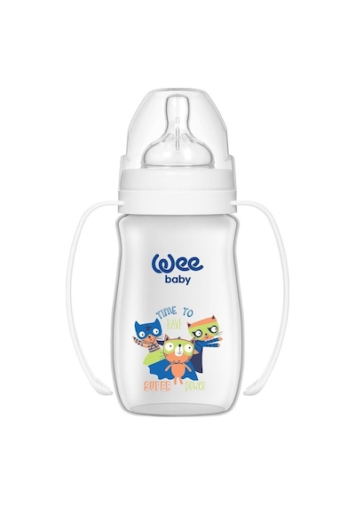 Wee Baby Klasik Plus Gen.Ağızlı Kulplı PP.Biberon 250 Ml