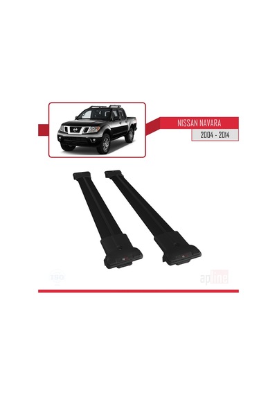 Nissan Navara 2004-2014 Arası Fly Model Ara Atkı Tavan Barı Siyah