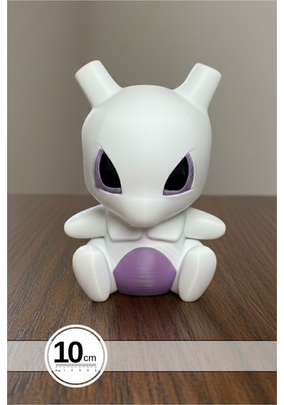 Pokemon Chibi Stili Mewtwo Masa Figürü 10cm Pokemon Koleksiyon İçin Figür / Oyuncak