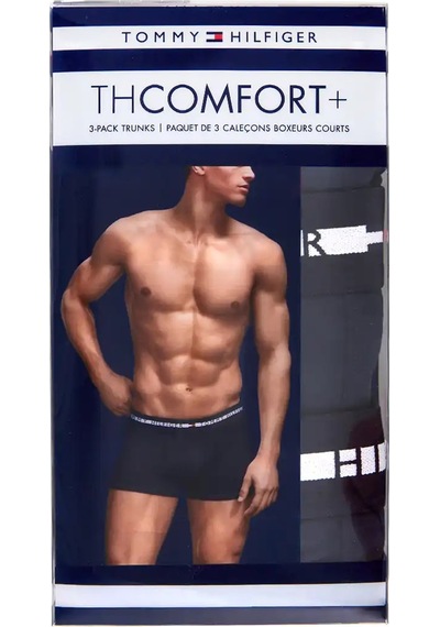 Tommy Hilfiger Tommy Hılfıger Comfort Erkek 3 Lü Boxer 09T3813 410 Çok Renkli