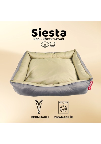 Xpermate Yuvi Tüy Tutmayan Su İtici Köpek Kedi Yatağı Fermuarlı 80 x 100 CM