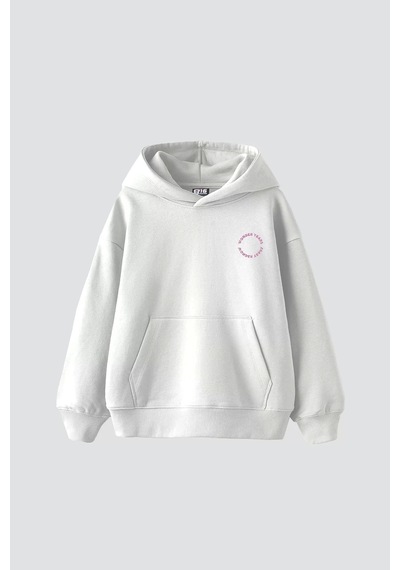 Tarzsokak Wonder Years Baskılı Oversize Unisex Beyaz