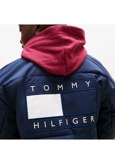 Tommy Hilfiger Padded Graphic Bomber Çocuk Mavi Ceket Kb0kb10079 Lacivert