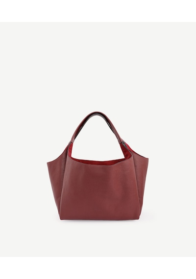 Yargıcı Alcantara Astarlı Deri Omuz Çantası 25kkcn3079x 016 Bordo