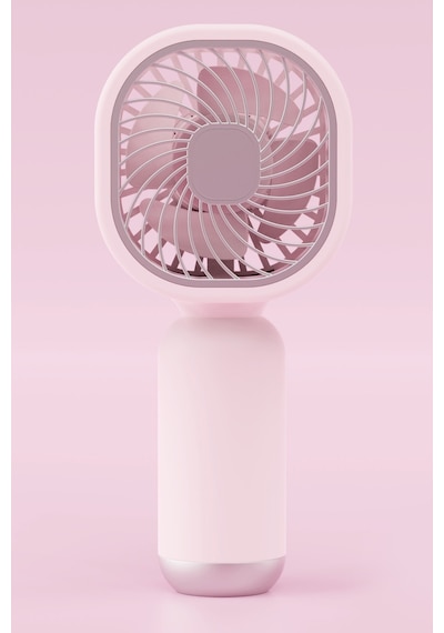 Taşınabililir Mini Usb Şarjlı El Masaüstü Vantilatör Fan Soğutucu Ym88206 Pembe