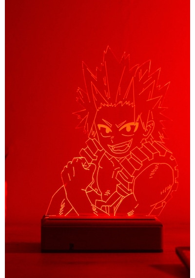 Eijiro Kirishima My Hero Academia 16 Renk Kumandalı 3d Gece Lambası