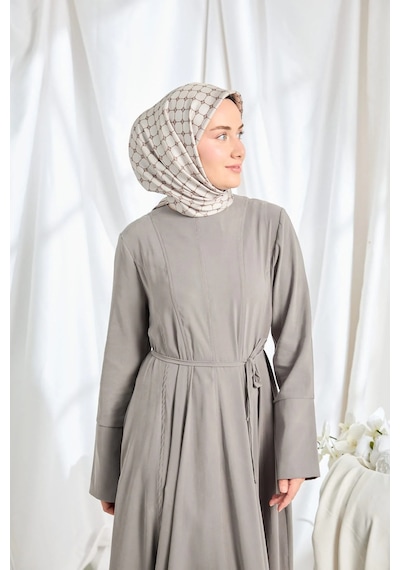 Silk Home %100 Twill İpek Eşarp S539 Kahve-taş