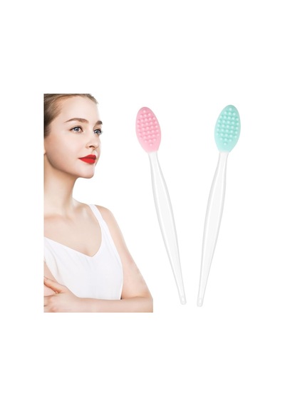 Silikon Dudak Fırçalayın Fırça Dudak Scrubber Aracı Dudak Exfoliator Fırça Peeling Dudak Fırçalama Aracı Koyu