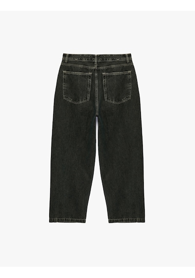 Koton Normal Bel Cepli Pamuklu Bol Super Baggy Jean Pantolon Green Cast 7wam40209nd Yeşil Koton Normal Bel Cepli Pamuklu Bol Super Baggy Jean Pantolon Green Cast 7wam40209nd Yeşil