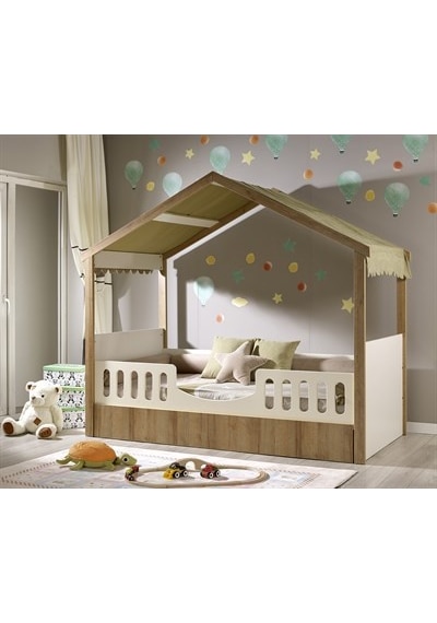 Meltem Kids Mia Çocuk Odası Montessori Karyola 100 x 200 CM Beyaz