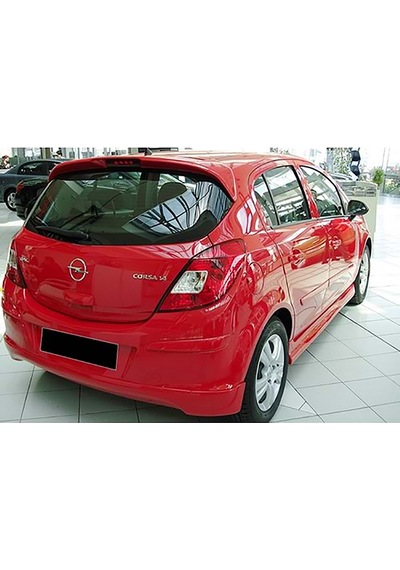 Opel Corsa D Opc Yan Marşpiyel Seti Plastik 2 Adet Mat Siyah 2006 - 2014 Karlık+ek+bodykit