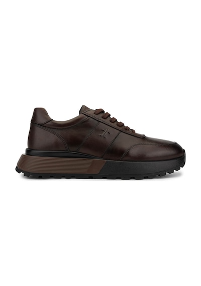 Tamer Tanca Erkek Hakiki Deri Kahve Sneakers & Spor Ayakkabı 298 3229-2665 Erk Ayk Sk25-26 Kahve Slvr Alkl Kahve
