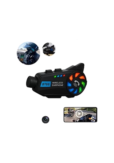 Motosiklet Kamera Seti Geniş Açılı Lens Ve Mobil Uygulama Destekli 12748158