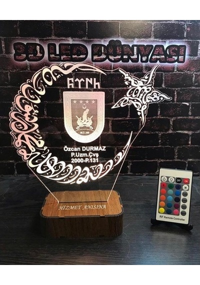 Hediye Pöh Ay Yıldız Tsk Türk Bayrağı 16 Renkli Kumandalı