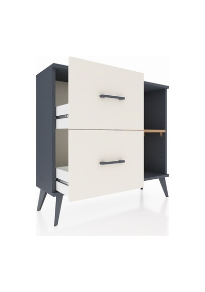 Arges Şifonyer Tek Raflı 2 Çekmeceli 88x30x80 Antrasit-çam/aytaşı Çam/aytaşı Arges Şifonyer Tek Raflı 2 Çekmeceli 88x30x80 Antrasit-çam/aytaşı Çam/aytaşı