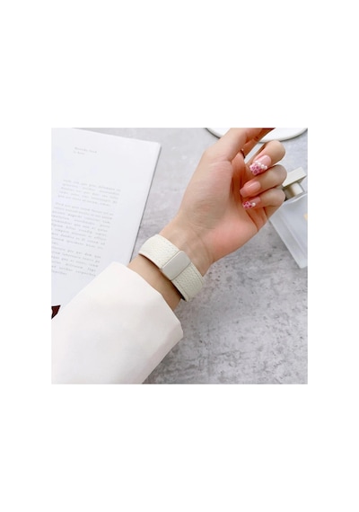 Apple Watch 38mm Kr414 Daks Deri Kordon Saat Değildir - Pembe Diğer