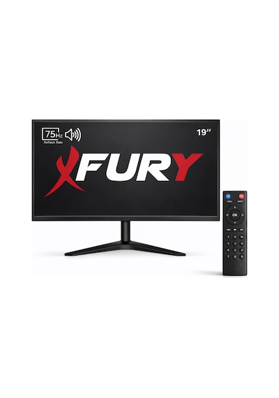 Fury 19" Led Monitör 75hz 5ms Dahili Hoparlörlü Uzaktan Kumandalı Hdmı Vga Geniş Ekran