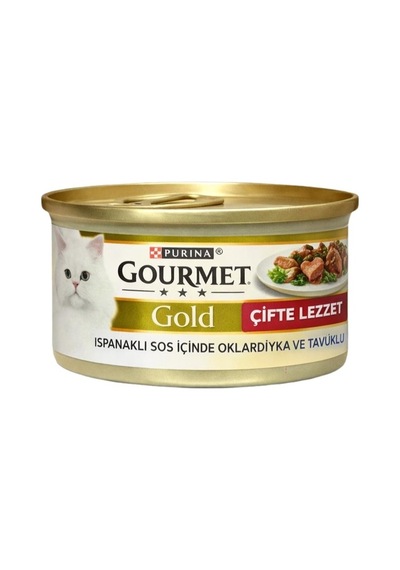 Gold Çifte Lezzet Balık Ve Ispanak Kedi Konserve Maması 85 Gr