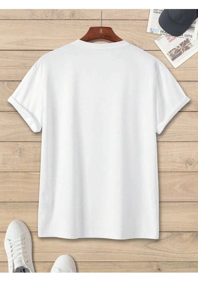Tarzsokak Unisex Oversize Eyfel Kulesi Baskılı T-shirt Beyaz